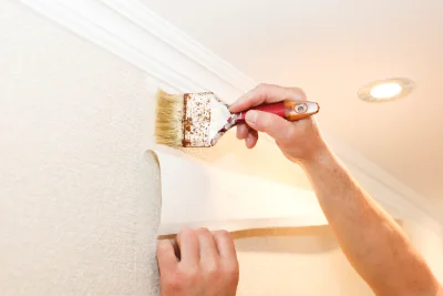 Pose de papier peint à Breteau — revêtements muraux et toiles de verre